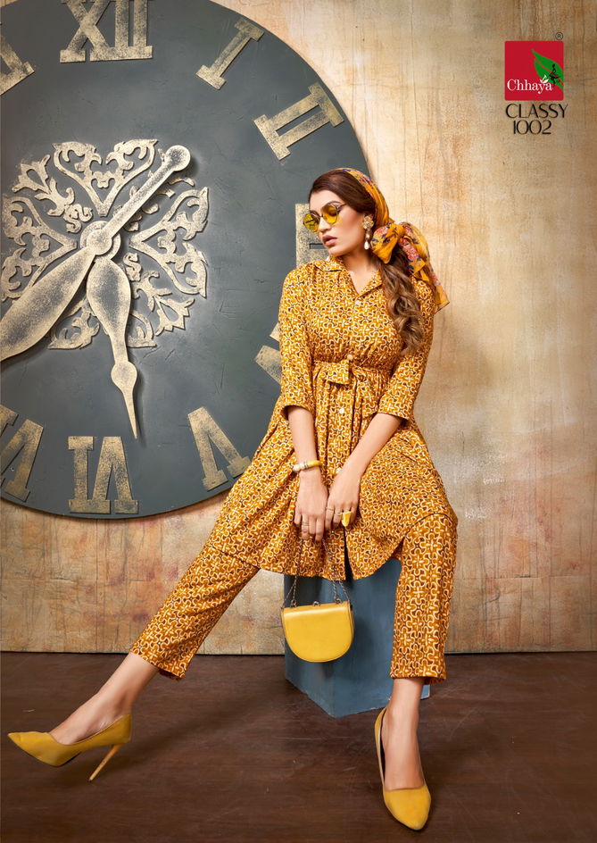 Classy By Chhaya Printed Kurtis With Bottom Catalog